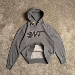 HEATHER GREY DISTRESSED "SIMMONDS 17" PULLOVER HOODIE
